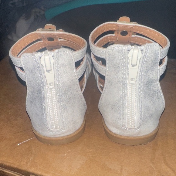 Mudd Kids Floral Sandals - Cream and Tan - Picture 3 of 3